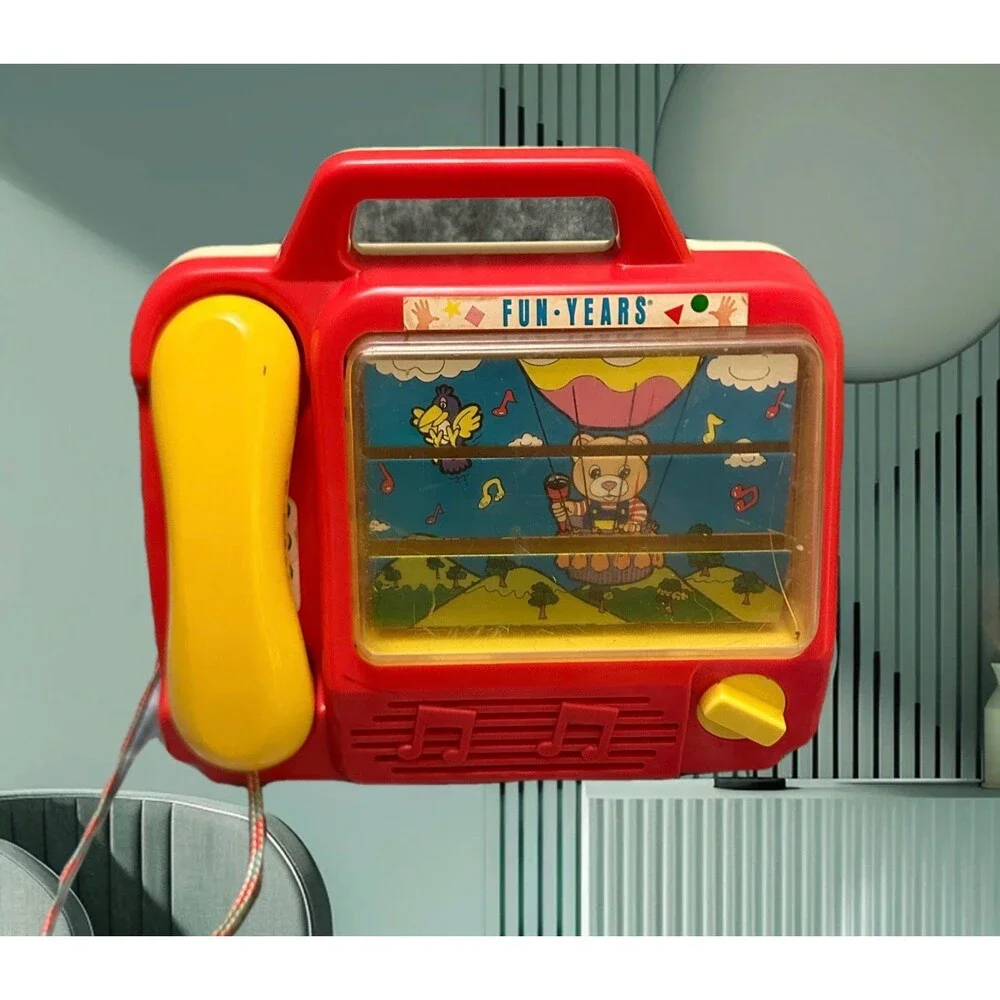 FUN-YEARS Vintage Toy Phone with MFUN-YEARS Vintage Toy Phone with Music & Sound